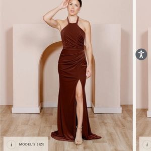 Brand new! Velvet Terracotta bridesmaid dress, never worn.
